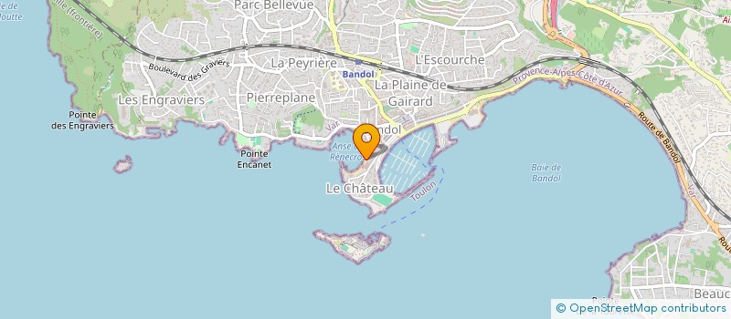 localisation de l'entreprise MANTA CLUB à BANDOL