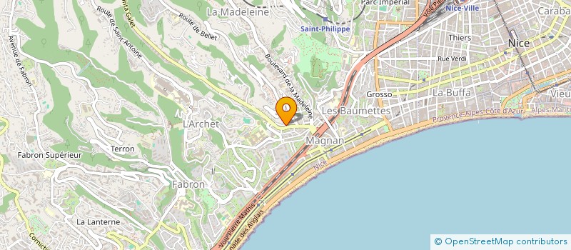 localisation de l'entreprise MANTA L'EAU DIVING à NICE