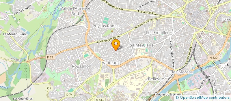 localisation de l'entreprise MANTA MANTA à LIMOGES