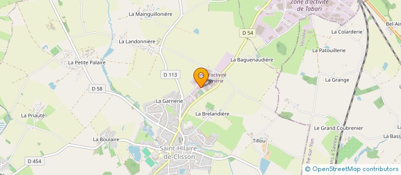 localisation de l'entreprise MANTAULT-TRANCHET  SAINT-HILAIRE-DE-CLISSON