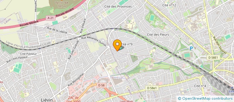 localisation de l'entreprise MANTEAU DISTRIBUTIONS à LENS