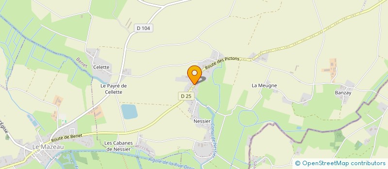 localisation de l'entreprise MANTEAU JOEL  BENET