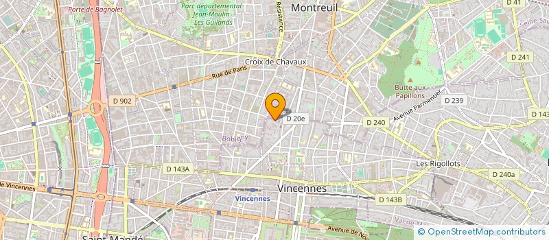 localisation de l'entreprise MANTEIA à MONTREUIL