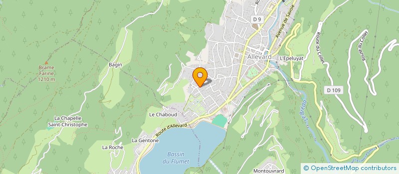 localisation de l'entreprise MANTERCAU  ALLEVARD