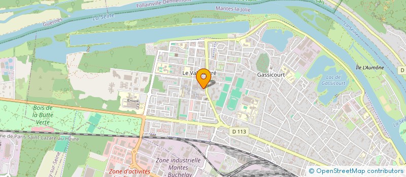 localisation de l'entreprise MANTES COMMUNICATION  MANTES-LA-JOLIE