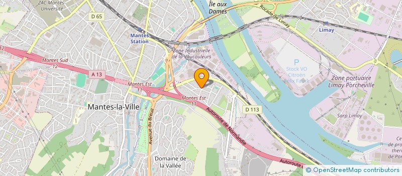 localisation de l'entreprise MANTES LA VILLE FC  MANTES-LA-VILLE