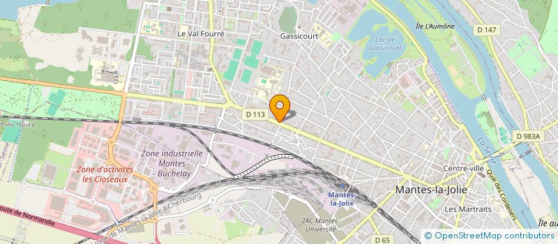 localisation de l'entreprise MANTES PARE-BRISE - MPB  MANTES-LA-JOLIE