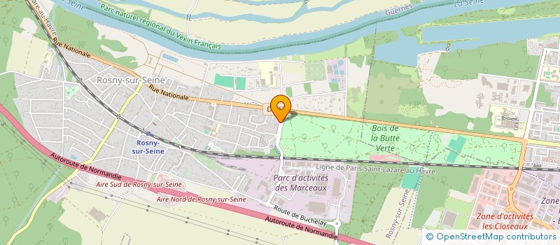 localisation de l'entreprise MANTES POIDS LOURDS SERVICES à ROSNY-SUR-SEINE