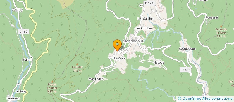 localisation de l'entreprise MANTHE  MANDAGOUT