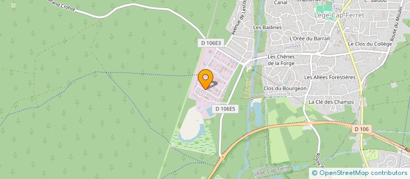 localisation de l'entreprise MANTHE TP  LEGE-CAP-FERRET