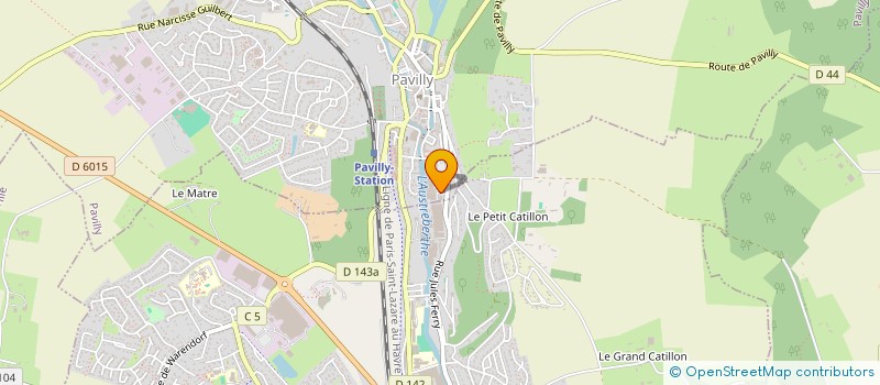 localisation de l'entreprise MANTICORE  GAMES  PAVILLY