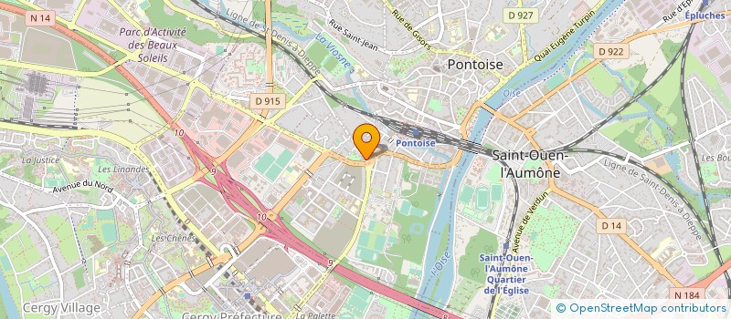 localisation de l'entreprise MANTICSYS à PONTOISE