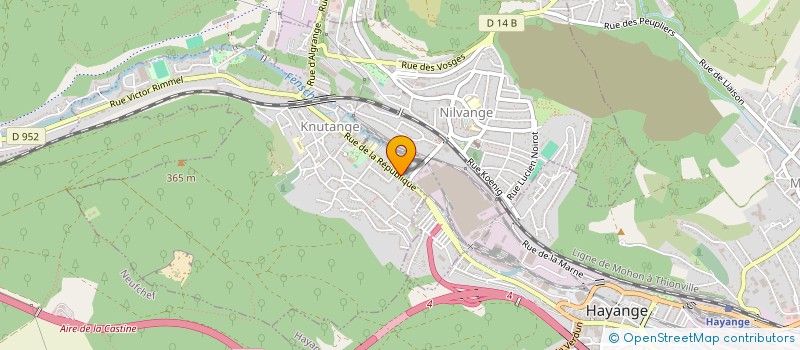 localisation de l'entreprise MANTONOVA  KNUTANGE