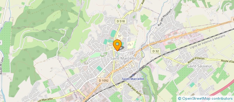 localisation de l'entreprise MANTOVANI - CROUZET  SAINT-MARCELLIN