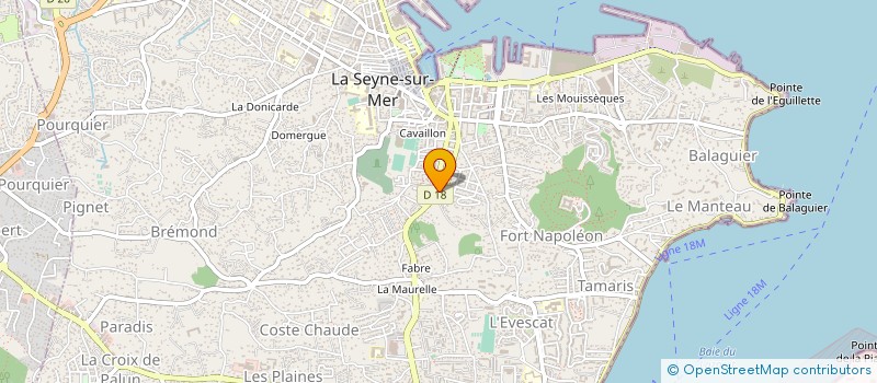 localisation de l'entreprise MANTOVANI GINETTE & BERNARD à LA SEYNE-SUR-MER