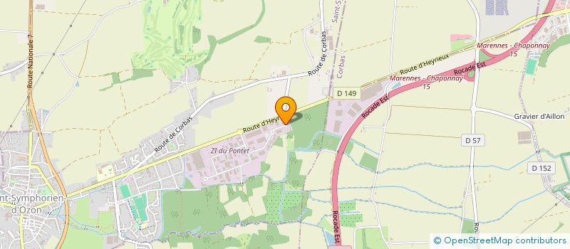 localisation de l'entreprise MANTUBE  SAINT-SYMPHORIEN-D'OZON