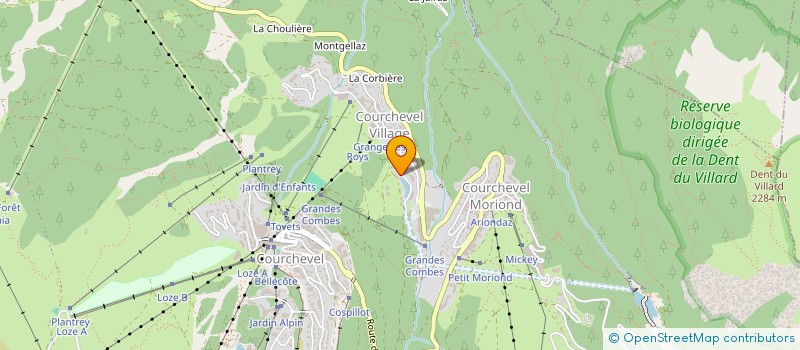 localisation de l'entreprise MANTZAVINATOS CROKER à COURCHEVEL