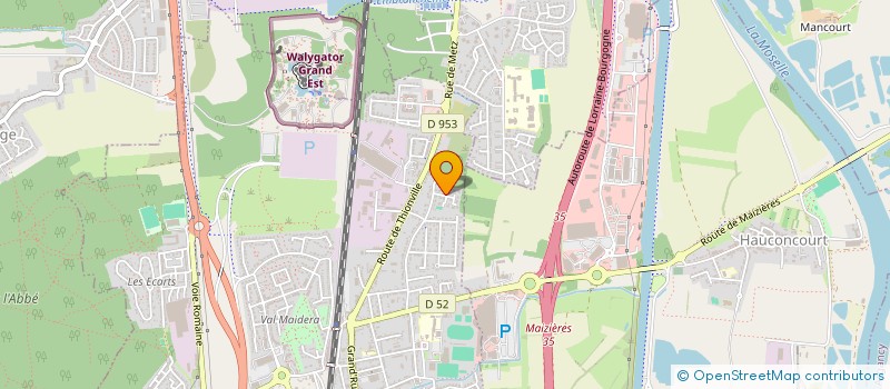 localisation de l'entreprise MANU 2  MAIZIERES-LES-METZ