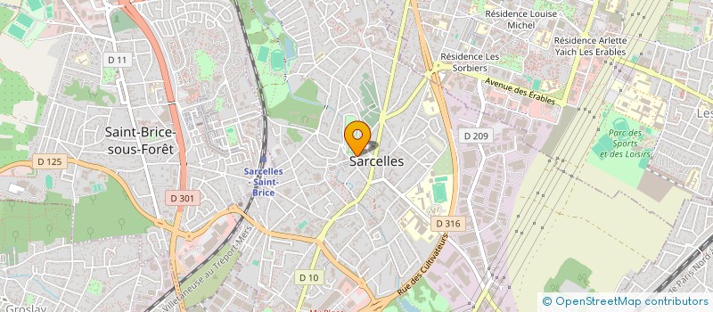 localisation de l'entreprise MANU  SARCELLES