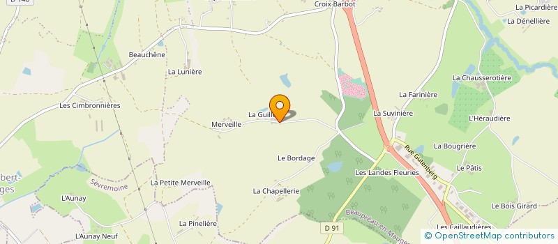 localisation de l'entreprise MANU à BEAUPREAU-EN-MAUGES