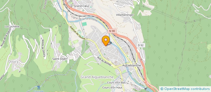 localisation de l'entreprise MANU ALPES TRANSPORTS ET SERVICES  GRAND-AIGUEBLANCHE