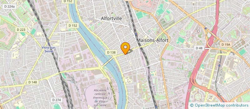 localisation de l'entreprise MANU BAT à ALFORTVILLE