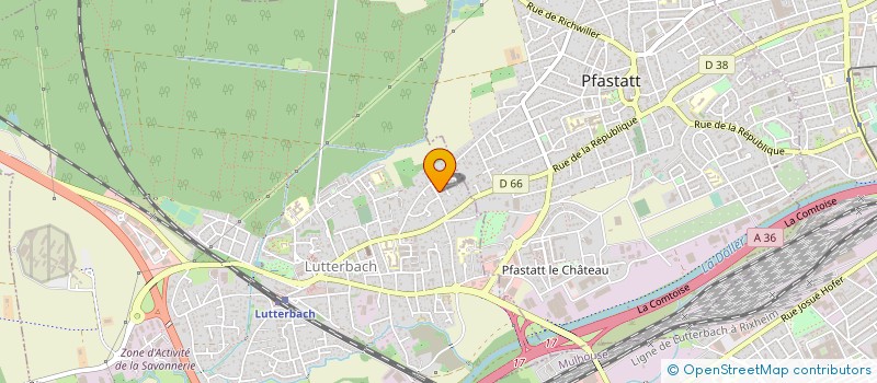 localisation de l'entreprise MANU BOIS  LUTTERBACH