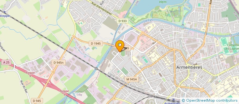 localisation de l'entreprise MANU CONCEPT à ARMENTIERES