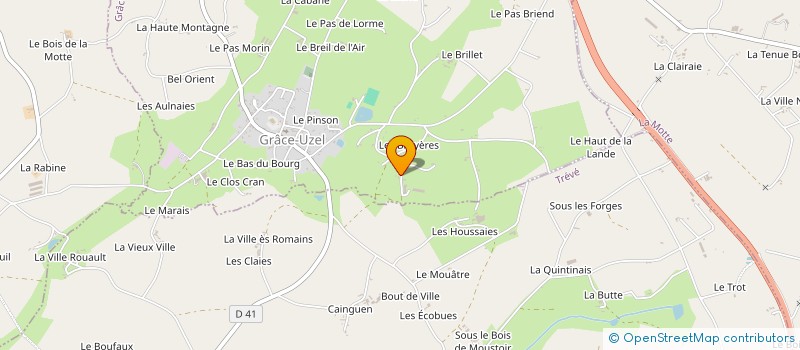 localisation de l'entreprise MANU CREATION à GRACE-UZEL