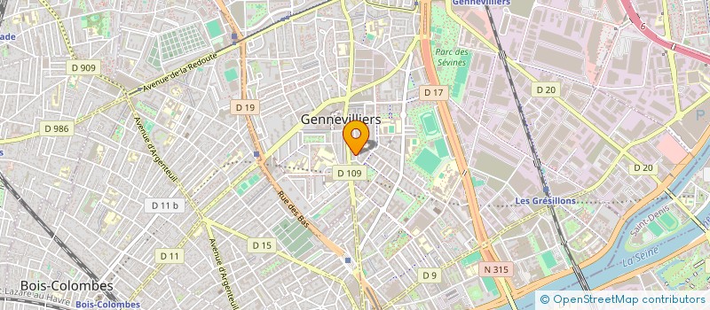 localisation de l'entreprise MANU'DALLAGE  GENNEVILLIERS
