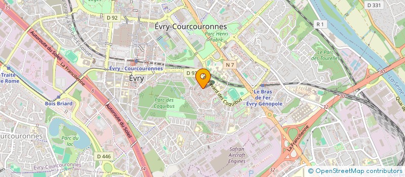 localisation de l'entreprise MANU DRIVE  EVRY-COURCOURONNES