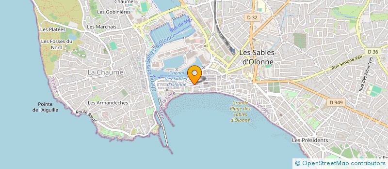 localisation de l'entreprise MANU MELIA à LES SABLES D'OLONNE