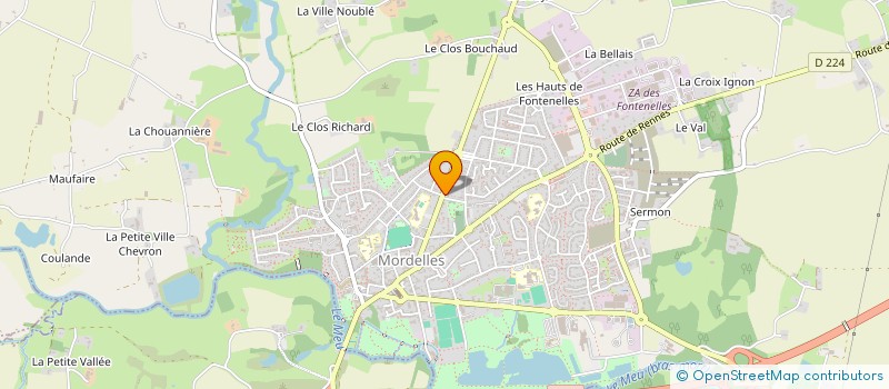 localisation de l'entreprise MANU PING (PING & TOURISME / BREIZH TCHO'PING)  MORDELLES