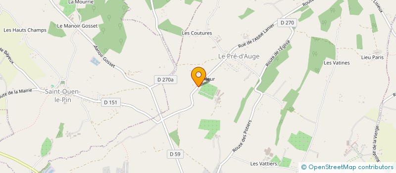 localisation de l'entreprise MANU PISCINES  LE PRE-D'AUGE