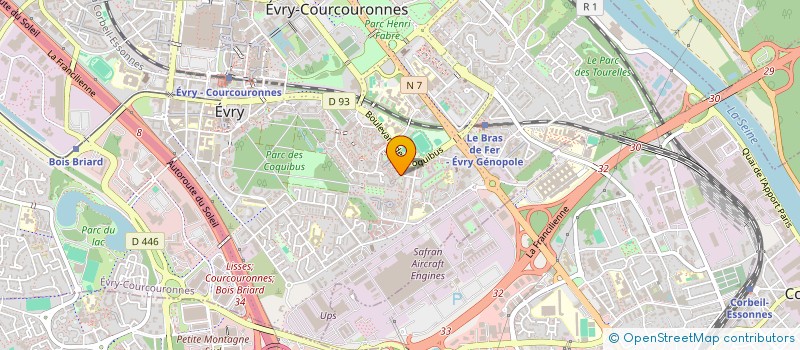 localisation de l'entreprise MANU RENOV' à EVRY-COURCOURONNES