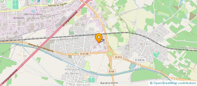 localisation de l'entreprise MANU'TEC S.A.S. à VILLENEUVE-LES-BEZIERS