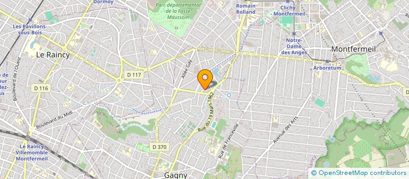 localisation de l'entreprise MANU TP  GAGNY