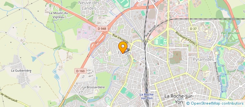 localisation de l'entreprise MANU TP à LA ROCHE-SUR-YON