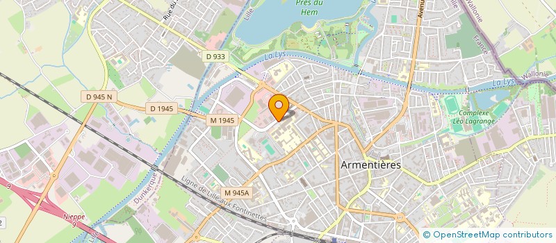 localisation de l'entreprise MANU TRANSCOMPOSITE à ARMENTIERES