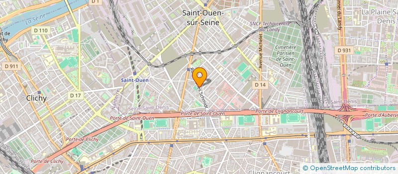 localisation de l'entreprise MANUBAT à SAINT-OUEN-SUR-SEINE