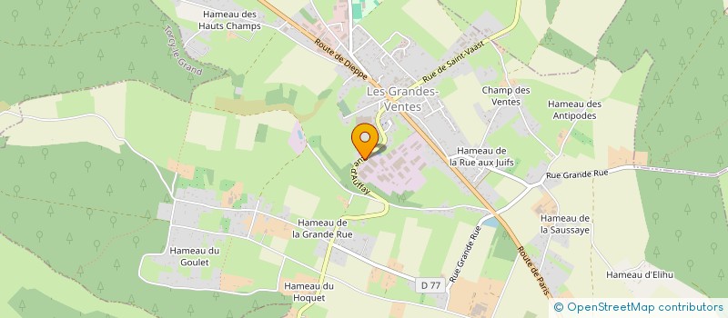 localisation de l'entreprise MANUBOIS à LES GRANDES-VENTES