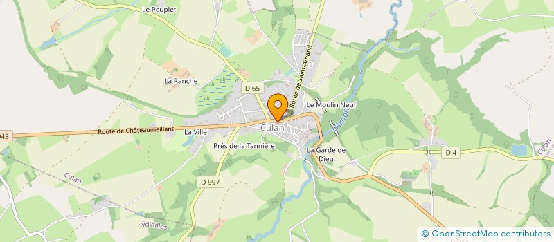 localisation de l'entreprise MANUCO à CULAN