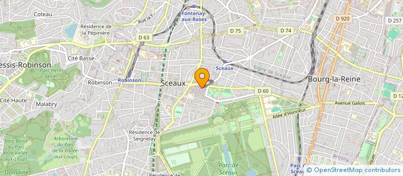 localisation de l'entreprise MANUCURE DU PARC à SCEAUX