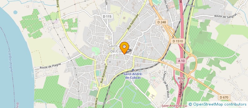 localisation de l'entreprise MANUCURE INSTITUT à SAINT-ANDRE-DE-CUBZAC