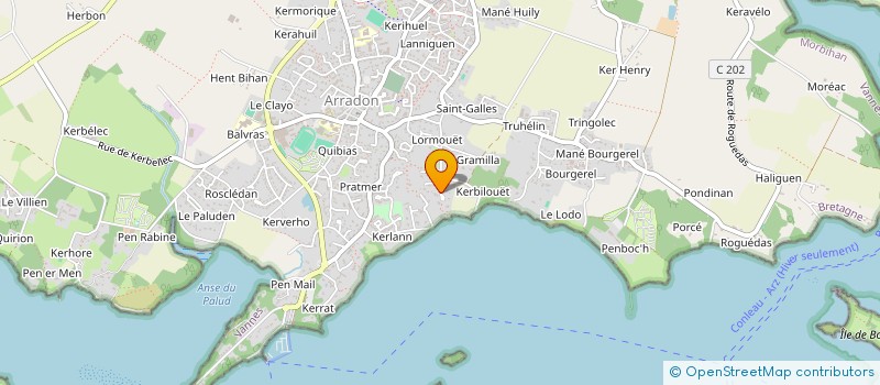 localisation de l'entreprise MANUE  ARRADON