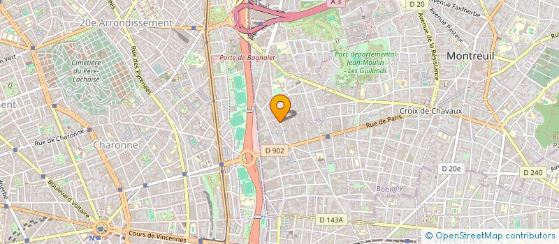 localisation de l'entreprise MANUEL à BAGNOLET