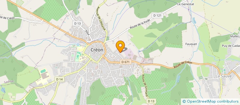 localisation de l'entreprise MANUEL  CREON