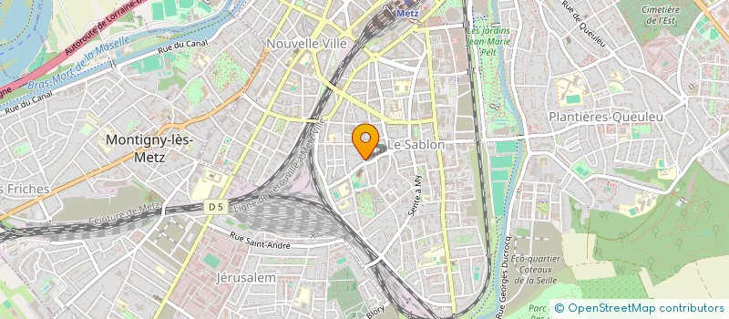 localisation de l'entreprise MANUEL  METZ