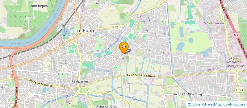 localisation de l'entreprise MANUEL FADE  LE PONTET