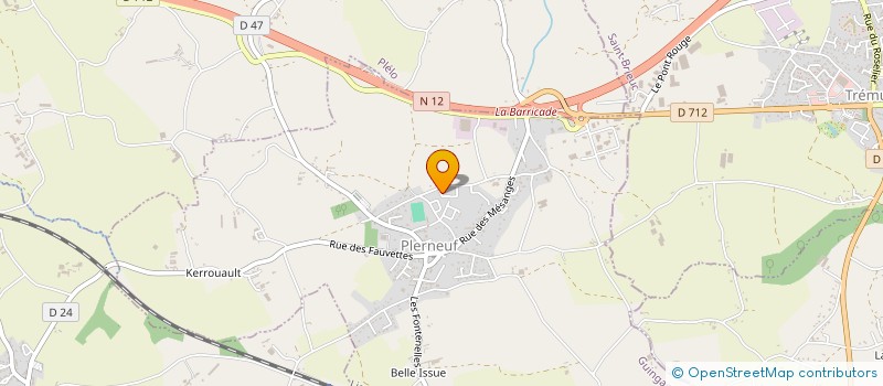 localisation de l'entreprise MANUEL SANGAN  PLERNEUF